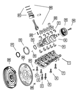 5013586AC - Engine 4.7L Eight Cylinder: Crankshaft Bearing Package for Mopar Image
