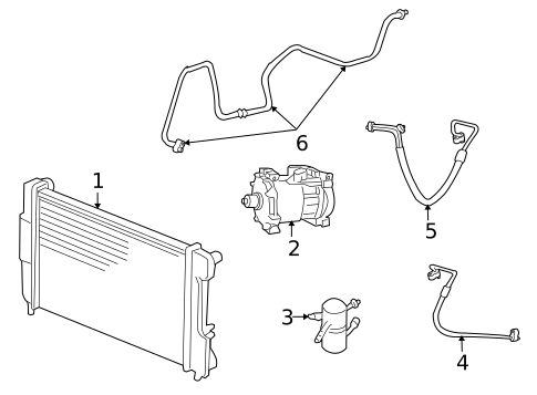 Condenser, Compressor & Lines for 2009 Mitsubishi Raider #0