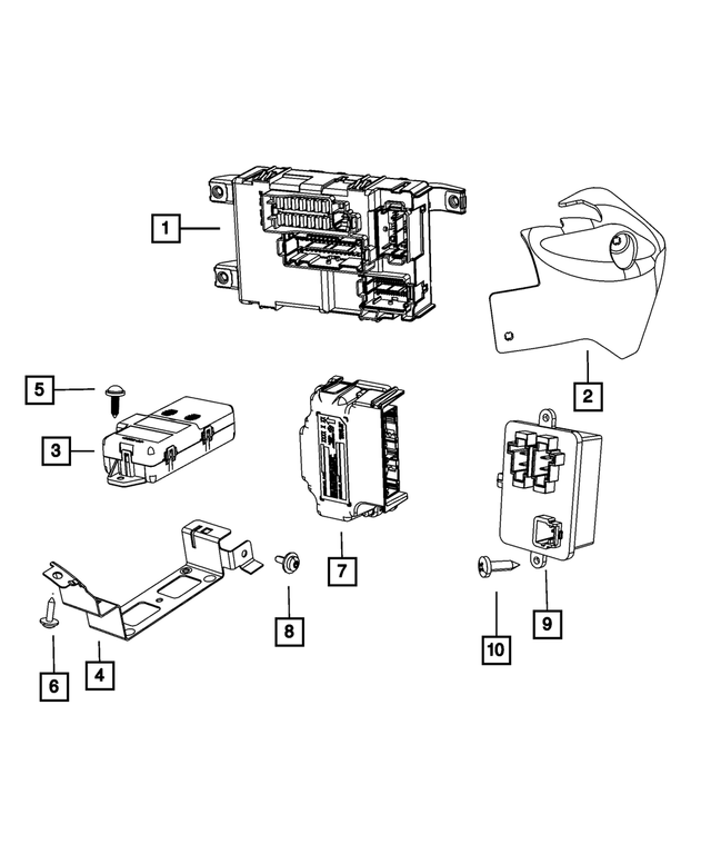 68085952AA - Electrical: Module Cover for Mopar Image