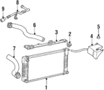 52456258 - Cooling System: Radiator for Oldsmobile: Silhouette | Pontiac: Trans Sport Image