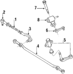 UB3932220A - : Pitman Arm for Mazda: B2000, B2200, B2600 Image