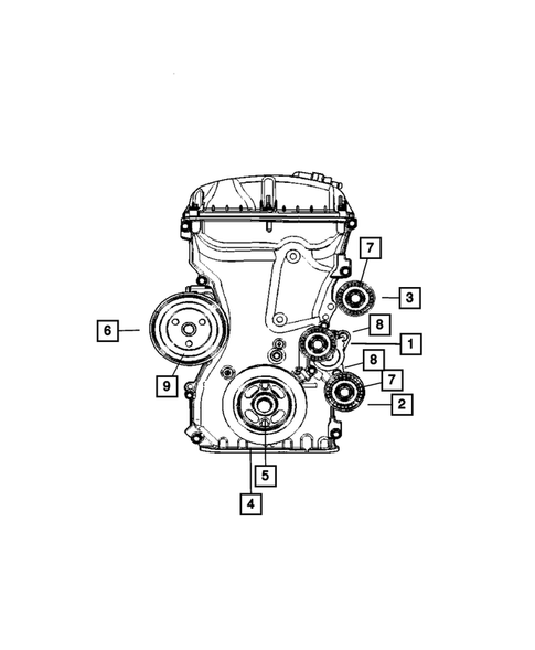 Pulleys and Related Parts for 2011 Dodge Caliber #0