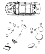 6508845AA - Electrical: Snap In Nut for Chrysler: 200, 300, Sebring | Dodge: Charger, Dart, Durango, Journey, Ram 1500, Ram 2500, Ram 3500 | Jeep: Cherokee, Compass, Grand Cherokee, Grand Cherokee WK, Wagoneer S | Ram: 1500, 2500, 3500 Image