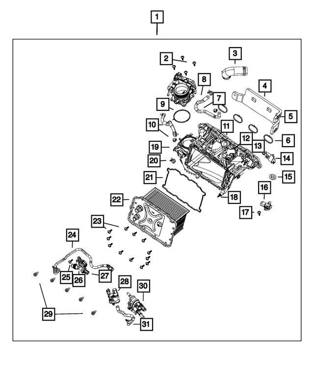 68605924AA - Engine: Intake Manifold for Mopar Image image