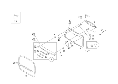 Rear Panel Door Attachment Parts, Rear Panel Door Window for 2019 Smart EQ fortwo #0