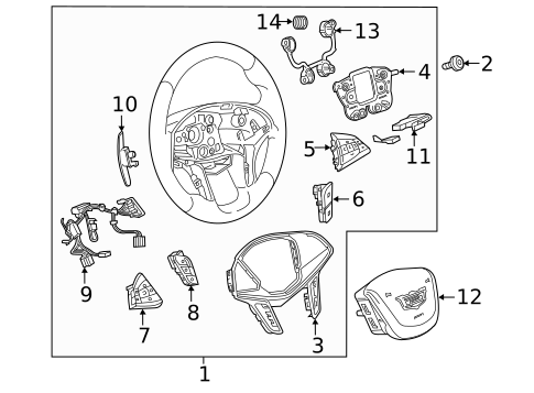Steering Wheel & Trim for 2019 Cadillac CT6 #0