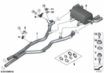 18308057991 - : Center Muffler for BMW Image