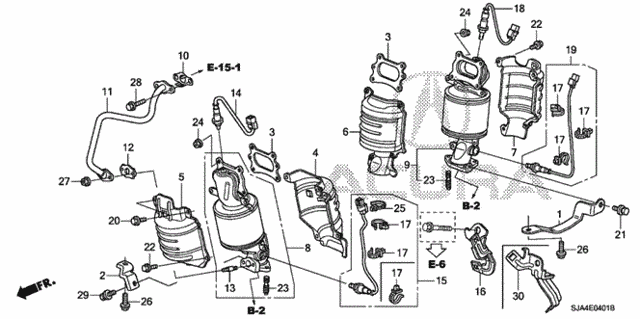 Exhaust Manifold (2) for 2012 Acura RL #0