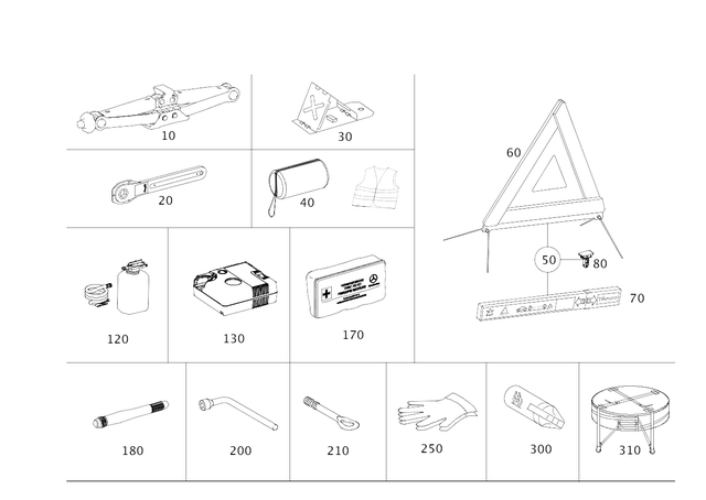5834300 - Tools and Accessories: Safety Vest for Mercedes-Benz Image