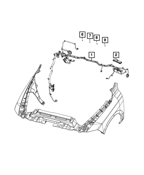 Wiring-Headlamp to Dash for 2019 Ram 1500 Classic #0