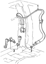 8888988870 - Electrical: Seat Belt Assembly for Isuzu Image