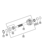 68056415AA - TR6060; 6-Speed; Manual Transmission: Input Shaft Seal for Mopar Image image