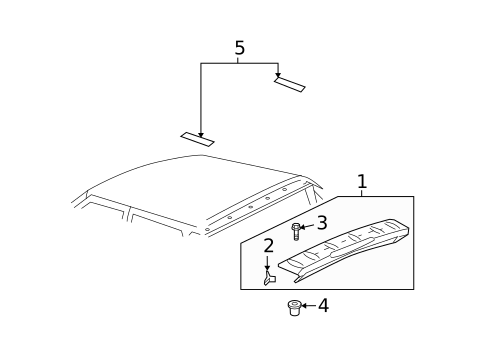 Exterior Trim - Roof for 2011 Chevrolet Avalanche #0