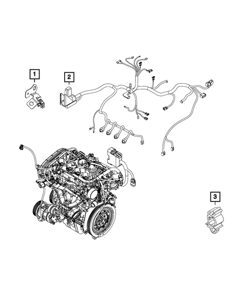 Wiring-Powertrain for 2020 Jeep Renegade #1