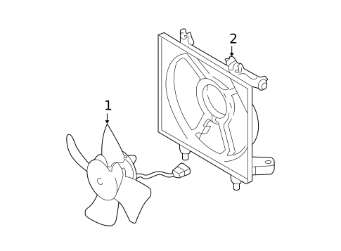 Condenser Fan for 2007 Subaru Outback #0