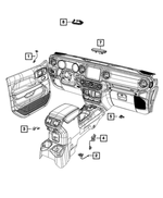 7MC77TX7AD - Electrical: Dome Lamp for Jeep: Gladiator, Wrangler Image