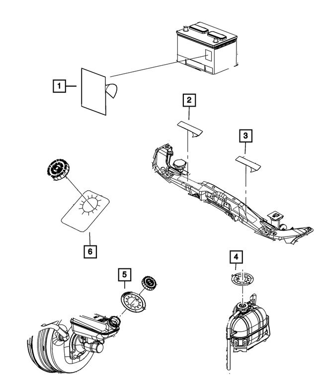5058519AA - Labels: Air Conditioning System Label for Mopar Image image
