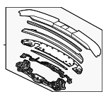 97051220112041 - Body: Spoiler Assembly for Porsche: Panamera Image