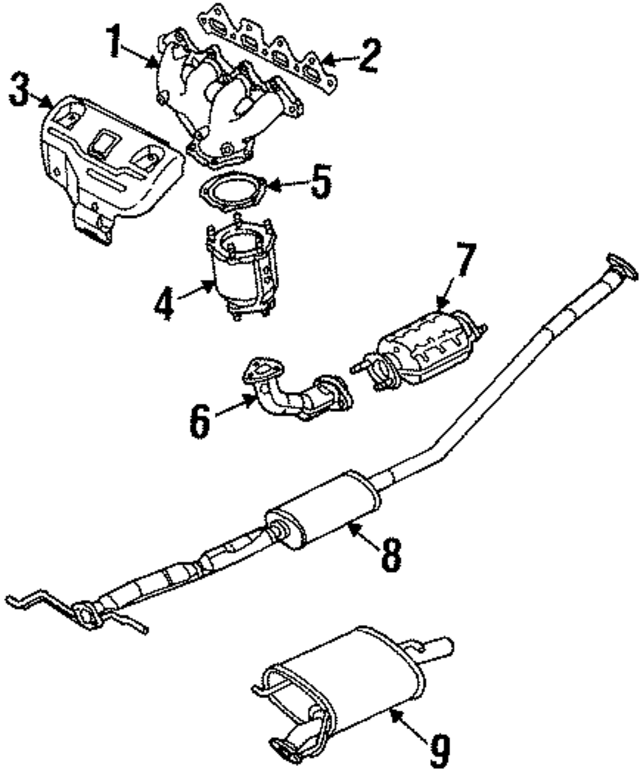 K2AA40500A - : Exhaust Pipe for Kia Image