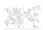 1245401750 - Electrical Equipment and Instruments: Fuse Box for Mercedes-Benz: 200, 200D, 260E, 280E, 300CE, 300D, 300E, 300SL, 300TD, 300TE, 400E, 500E, 500SL, 600SL Image