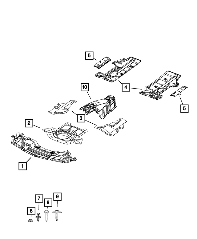 « 4780809AG – Body Sheet Metal Except Doors : Boîte De Couple Ecran, Côté Gauche pour Mopar Image »