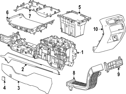 Center Console for 2024 Acura ZDX #0