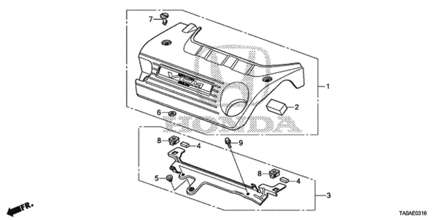 Engine Cover (V6) for 2012 Honda Accord #0