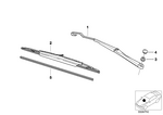 61619070581 - : Set Of Wiper Blades for BMW Image