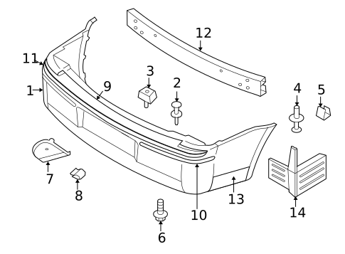 Bumper & Components - Rear for 2005 Chrysler 300 #0