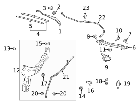 Wiper & Washer Components for 2019 Chevrolet Equinox #0