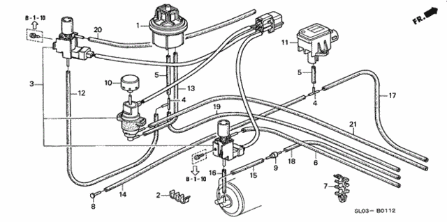 Control Device Tubing (2) for 1996 Acura NSX #0