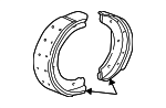99735299304 - Brakes: Brake Shoes for Porsche: 911, 924, 928, 944, 968, Boxster, Cayman Image