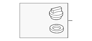 1218025010 - Engine: Filler Cap for Toyota: Corolla, Prius, Prius AWD-e, Prius Prime Image
