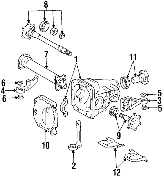 4110828020 - Cooling System: Drive Shaft for Toyota Image