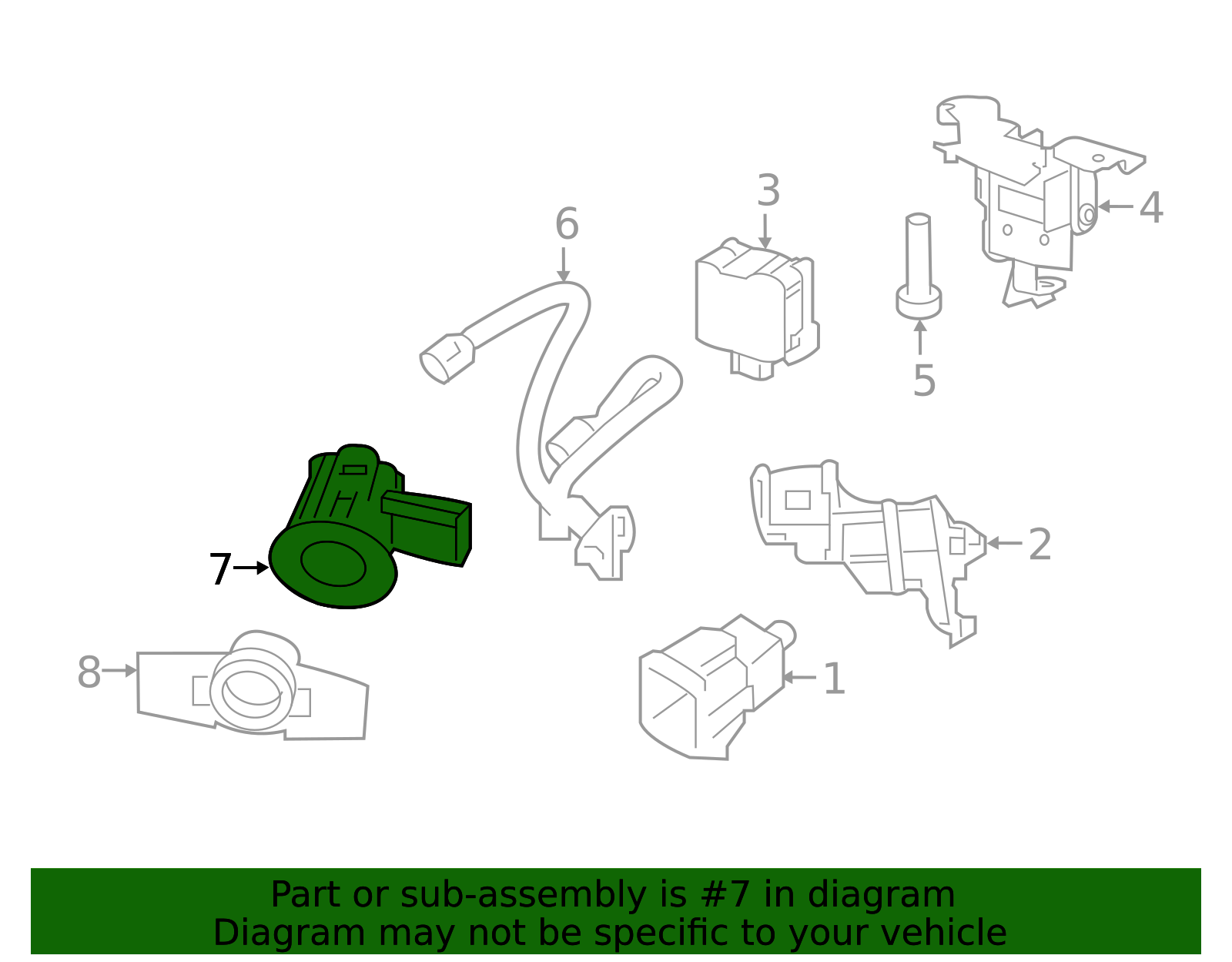 28438-5ZA3B - Park Sensor - 2016-2020 Nissan | World OEM Parts Nissan
