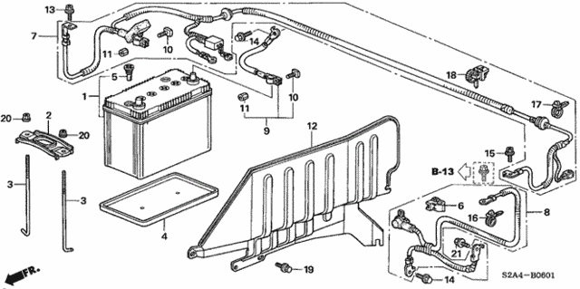 Battery ('06-) for 2007 Honda S2000 #0