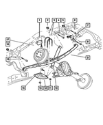 6505011AA - Rear Suspension: Nut for Mopar Image