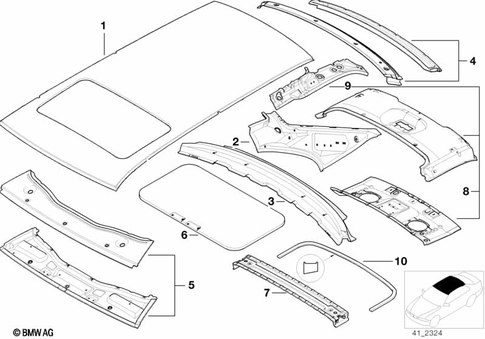 Roof for 1995 BMW 528i #0