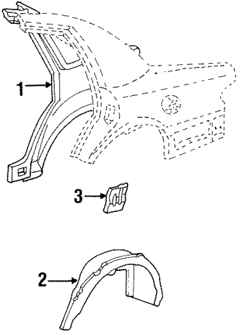 Inner Structure for 1998 Mercury Grand Marquis #0