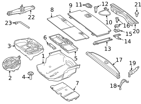 Interior Trim - Rear Body for 2022 Mercedes-Benz GLE 53 AMG&reg; SUV #3