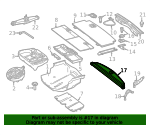 Genuine OEM Cargo Cover | 166-810-05-01-9051 | Fits Select