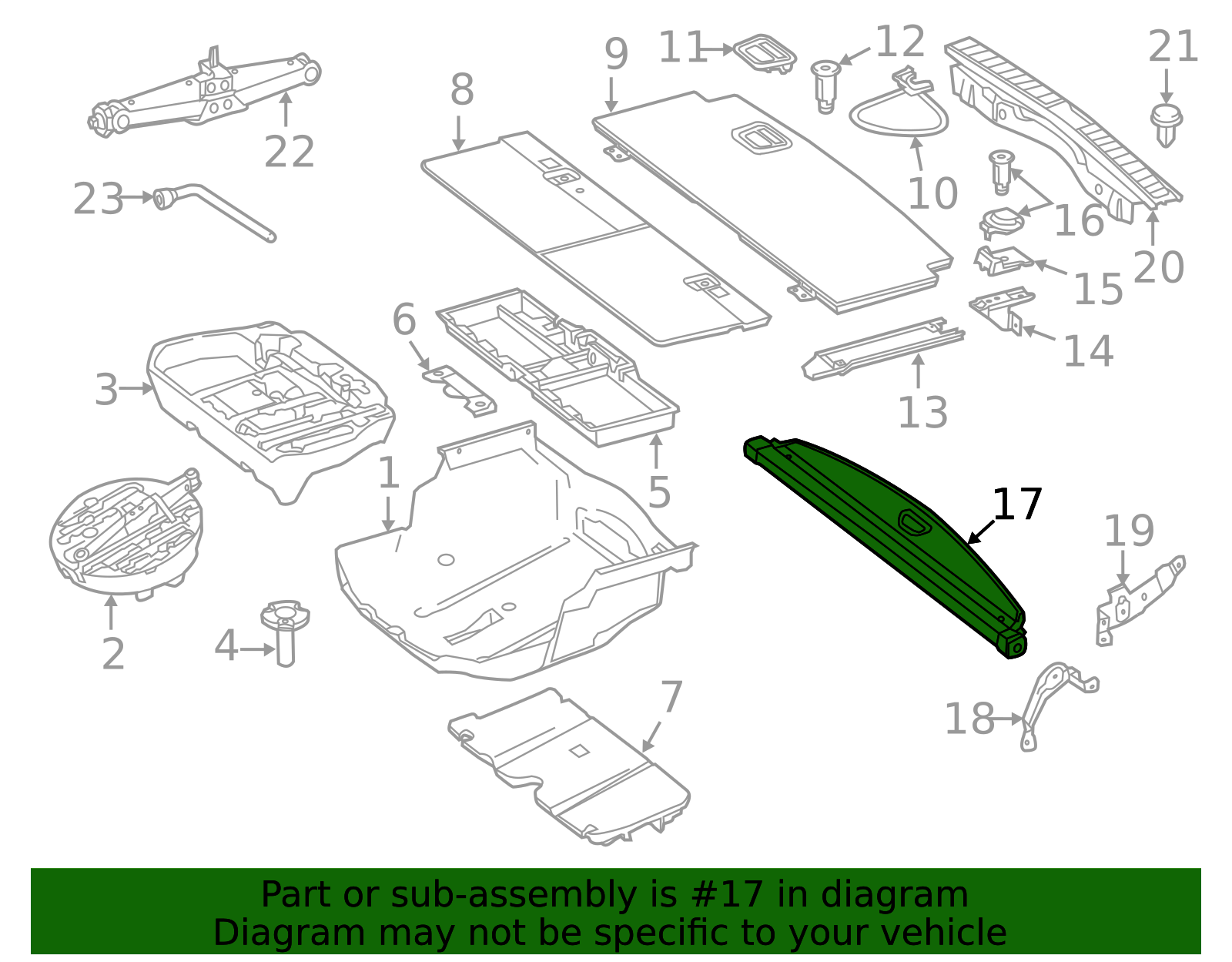 Genuine OEM Cargo Cover | 166-810-05-01-9051 | Fits Select 2013 Genuine OEM Cargo Cover | 166-810-05-01-9051 | Fits Select 2013