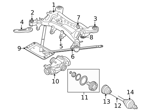 Axle & Differential for 2011 BMW 1 Series M #0