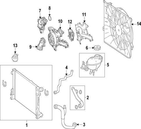 Water Pump for 2015 Mercedes-Benz C400 #0