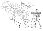 HC3Z9929164BA - Body: Wheel Opening Molding for Ford Image
