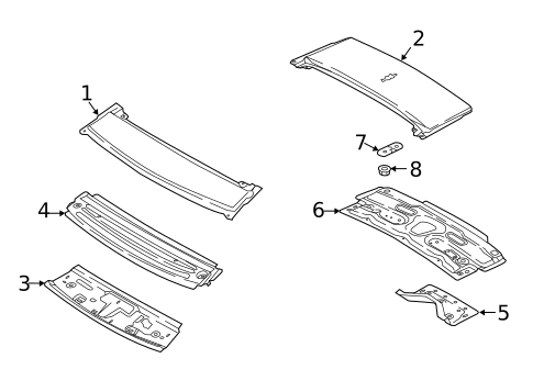 Roof & Components for 2018 Jaguar XF #1