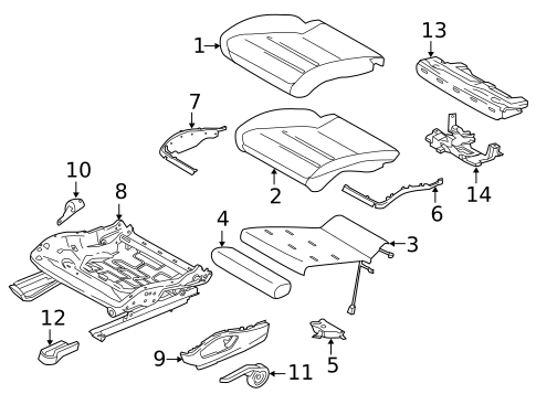 Front Seat Components for 2022 Porsche 718 Cayman #8