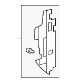 25851128 - Cooling System: Side Baffle for Saturn: Outlook Image