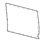 CK4Z6131013HD - Body: Interior Quarter Panel Trim Panel for Ford Image image