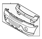 3C5Z17D957CAA - Body: Bumper Cover for Lincoln: Aviator Image